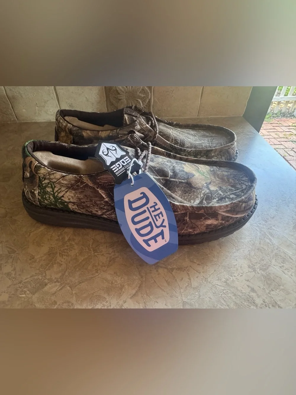 Hey Dude realtree Camouflage Slip-On Loafers in Brown and Green